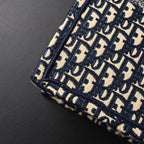 Christian Dior Large Book Tote – Blue Oblique Embroidery