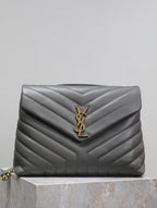YSL Loulou Small Bag Gray