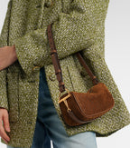 Gucci Half Horsebit suede shoulder bag
