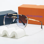 Louis vuitton Metal Double Bridge Aviator Sunglasses with Monogram Details Aviator