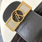 LV DAUPHINE MM Black smooth