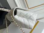 Chanel Coco Handle White Bag - 24x14x10cm