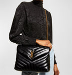 Saint Laurent Loulou Medium YSL Chain Shoulder Bag