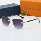 Louis vuitton Metal Plaque Rimless Sunglasses Mixed