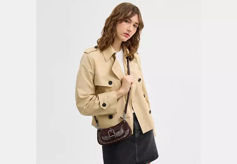 Ashton Mini Shoulder Bag In Signature Jacquard
