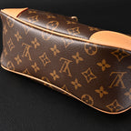 Louis Vuitton Boulogne Monogram Canvas Shoulder Bag – Classic Brown with Vachetta Leather Trim (M45832)
