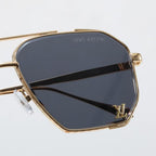 Louis vuitton Metal Double Bridge Polygonal Sunglasses Aviator