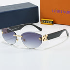 Louis vuitton Rimless Cat-Eye Sunglasses with Side Metal Logo 68088 Cat-Eye