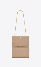 YSL Kate Medium Chain Bag In Grain De Poudre Embossed Leather
