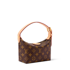 LV Classic Hills Monogram Canvas Handle Shoulder Bag with Simple Adjustable Strap (18.5 x 11 x 6.5) cm