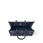 LV OnTheGo MM Navy Blue cream