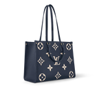 LV OnTheGo MM Navy Blue cream