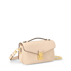 LV Pochette Métis East West Monogram Canvas Handle Crossbody Bag with Chain Strap and Leather Trim (21.5 x 13.5 x 6) cm