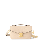 LV Pochette Métis East West Monogram Canvas Handle Crossbody Bag with Chain Strap and Leather Trim (21.5 x 13.5 x 6) cm